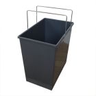 Ersatzeimer 24 L mit zwei Metallbügeln grau für TANDEM 2-fach Abfallsorter / Hailo TA Swing 30.2/31 / Eimer / Mülleimer / Abfalleimer / Einsatz
