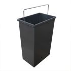HAILO 1045639 Ersatzeimer 10 L mit Metallbügel grau für TRENTA-8 / Hailo TZ Swing 30.3/30 Abfallsorter / Eimer / Mülleimer / Abfalleimer / Einsatz
