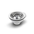 Universal Siebkorbventil 114 mm mit Anschluss für Überlauf und Siebkörbchen manuell / Ablauf / Abfluss / Ersatzteil / Spüle
