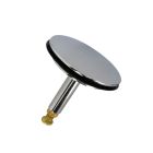 Ventilstopfen 43,8 mm Durchmesser aus verchromten Messing mit verstellbarer Hubstange / Ersatzteil / Dichtungsring / Stopfen / Ventilkegel