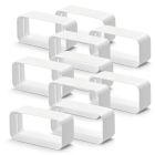 10er SET MF-RVB Rohrverbinder für Flachkanalrohre Compair flow (System Ø 125)