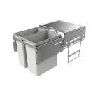 NABER Abfallsorter 49 (21+28) Liter COX® BASE 460 S/500-2 für 50 cm Schrankbreite