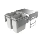 NABER 8012308 Abfallsammler Cox® Base 460 S/600-2 Hellgrau, H 460 mm