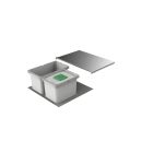 Abfallsorter Cox Box 1T/600-2 Bio mit zweifach Trennung für 60 cm Schrankbreite / Abfalleimer / Abfallsammler / Mülleimer