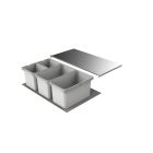 Abfallsorter Cox Box 1T/800-4 mit vierfach Trennung für 80 cm Schrankbreite / Abfalleimer / Abfallsammler / Mülleimer
