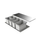 Abfallsorter Cox Box 1T/1000-5 mit fünffach Trennung für 100 cm Schrankbreite / Abfalleimer / Abfallsammler / Mülleimer