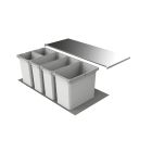 Abfallsorter Cox Box 2T/1000-5 mit fünffach Trennung für 100 cm Schrankbreite / Abfalleimer / Abfallsammler / Mülleimer