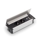 KAPSA-USB 2-fach Steckdosenelement mit Doppel USB-Charger zum Einbau in die Arbeitsplatte, Frontblende oder Seitenwand / Steckdosen / Steckdose