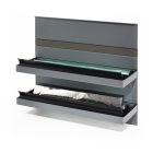 Linero MosaiQ Folienrollenhalter 350 x 110 x 300 mm graphitschwarz / Folienabroller / Relingsystem / Kesseböhmer