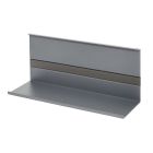 Linero MosaiQ Universalablage H 140 mm ohne Rahmen graphitschwarz / Relingsystem / Kesseböhmer