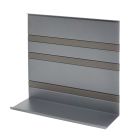 Linero MosaiQ Universalablage H 300 mm ohne Rahmen graphitschwarz / Relingsystem / Kesseböhmer