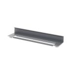 Linero MosaiQ Untere Tuchleiste 350 x 77 x 46 mm graphitschwarz / Handtuchleiste / Reling Handtuchhalter / Relingsystem / Kesseböhmer