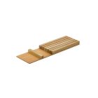 Modify Messereinsatz B 137,5 x T 472 x H 26 mm, Eiche hell / Besteckeinsatz Holz