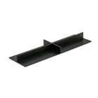 Modify Einsatzkreuz B 137,5 x T 472 x H 37,5 mm, Esche schwarz / Besteckeinsatz Holz