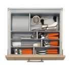 Besteckeinsatz SCOOPII 50 cm (B 400-440 x T 450-490 mm) / Mehrzweckeinsatz / Besteckkasten / Besteckeinsätze