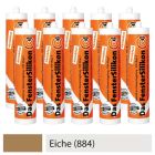 10er SET PTW Silikon neutralvernetzend und abriebfest - EICHE (884) / Dichtstoff / Silicon / Fugensilikon