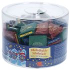 Storz 100er SET Täfelchen "Frohe Weihnachten", C&C Dose 500 g (100 Stk. à je 5 g) / Schokolade / Weihnachten