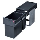HAILO 3666111 TANDEM Abfallsorter 31 (24+7) Liter ab 30 cm Schrankbreite / Abfalltrennsystem