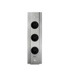 THEBO Energie-Ecksäule ST 3072/320/3 USB aus Edelstahl mit 3 Steckplätzen