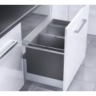 HAILO 3631881 Abfallsorter TRIPLE XL mit 3-fach-Trennung - 74 Liter Volumen / 2x 28 Liter u. 1x 18 Liter / 80 cm Schrankbreite