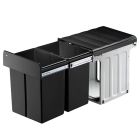 WESCO 887911-11 Abfallsorter DOUBLE MASTER MAXI 40 DT ab 40 cm Schrankbreite / Abfallvolumen 40 Liter (2x20) / Profiline 40 DT