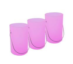 Silikon Windlicht - 3er SET / Lurch / Rot / Dekoration / Tischambiente / Licht /
