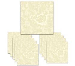 150 Servietten Lace embossed ivory 33 x 33 cm ppd 007254