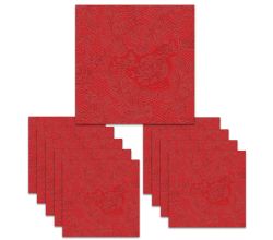 150 Servietten Lace embossed fire 33 x 33 cm ppd 007255