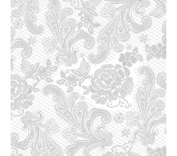 Servietten Lace Royal embossed silver 33 x 33 cm ppd 007654