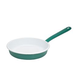 RIESS 0290-111 Emaille Omelettpfanne Classic, Nature Green - Dark / Bratpfanne