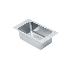 Restebeckeneinsatz aus Edelstahl zum Einhängen in das Holzschneidbrett 525005701 / Restebecken / Resteschale