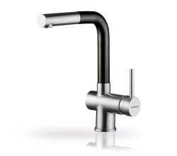 PYRAMIS 090917603 Einhebelmischer CAPRICCIO Fusion Black mit Zugslauf / Armatur / Mischbatterie