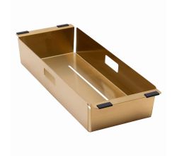 LAVABO Resteschale L-K10007S für KUBUS Spülen, PVD Sand / Restebecken / Abtropfschale