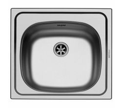 PYRAMIS Spüle E33 Edelstahl / Ausschnitt 445x415 / Edelstahlspüle 1 Becken ohne Hahnloch