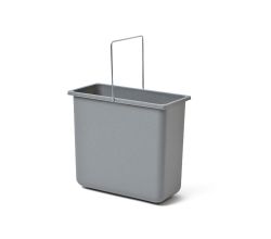 HAILO 1009319 Inneneimer 12 Liter in hellgrau für Allegro, Cargo und XXL / Ersatzeimer