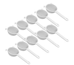 10er SET METALTEX Kunststoffsieb fein, 7 cm / Sieb