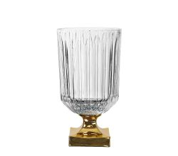 NACHTMANN 104160 MINERVA Vase mit Fuß GOLD 32 cm