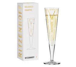 Ritzenhoff 1071039 Champagnerglas #39 GOLDNACHT Champus Nathalie Jean 2024 in Geschenkbox