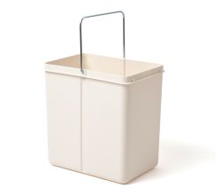 HAILO 1082489 Ersatzeimer 20 Liter in weiß mit Metallbügel für SOLO / Eimer / Einsatz für Abfallsorter