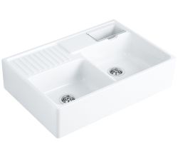 Doppelbecken - Spülstein WEIß ALPIN / Villeroy & Boch / Spülen / Keramik / Keramikspüle / Spülbecken