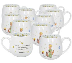 10er SET KÖNITZ Kuschelbecher DER KLEINE PRINZ - Geheimnis - 420 ml Porzellan / Motivbecher