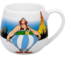 KÖNITZ Kuschelbecher Asterix - Ich bin nicht dick - 420 ml / Motivtasse