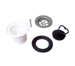 Ablaufgarnitur 1 1/2 Zoll Stopfen für das große Becken der FRANKE COMPACT SOFT Spüle CSL 654 / Stopfenventil