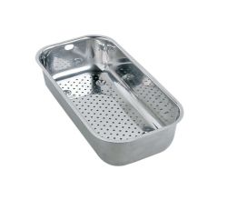 FRANKE Abtropfbecken Edelstahl glatt für Spülen EPOS, SINOS und LARGO Work-Center / Resteschale / Restebecken / Abtropfschale / Edelstahlschale