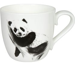 KÖNITZ 1120572617 Becher AMAZING ANIMALS - PANDA - 425 ml aus Bone China Porzellan / Design Vanessa Kahl