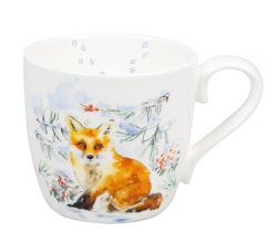 KÖNITZ 1120572783 Becher WINTER ANIMALS - Fox - 450 ml aus Bone China Porzellan Design / Victoria Lowe