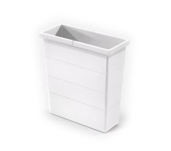 Hailo 1126899 Inneneimer 12 Liter signalweiß für Laundry Carrier (3270601) / TIDY Wäschebehälterauszug (8035212) / Ersatz - Eimer