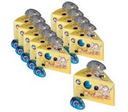 10er SET Käseecke "Cheese & Chocolate" 50 g / Schokolade Mäuse / Schokomäuse