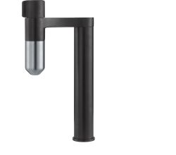FRANKE Festauslauf Armatur VITAL Capsule Black Matt inklusive 2 Vital Filterkapseln / Edelstahl-Optik / Filter-Armatur