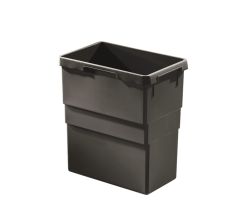 HAILO 1137679 Inneneimer 30 Liter in dunkelgrau für Hailo Cargo-Synchro